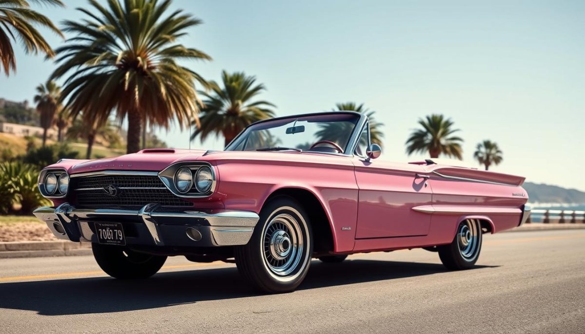 1960s car design Playmate Pink Convertible impact