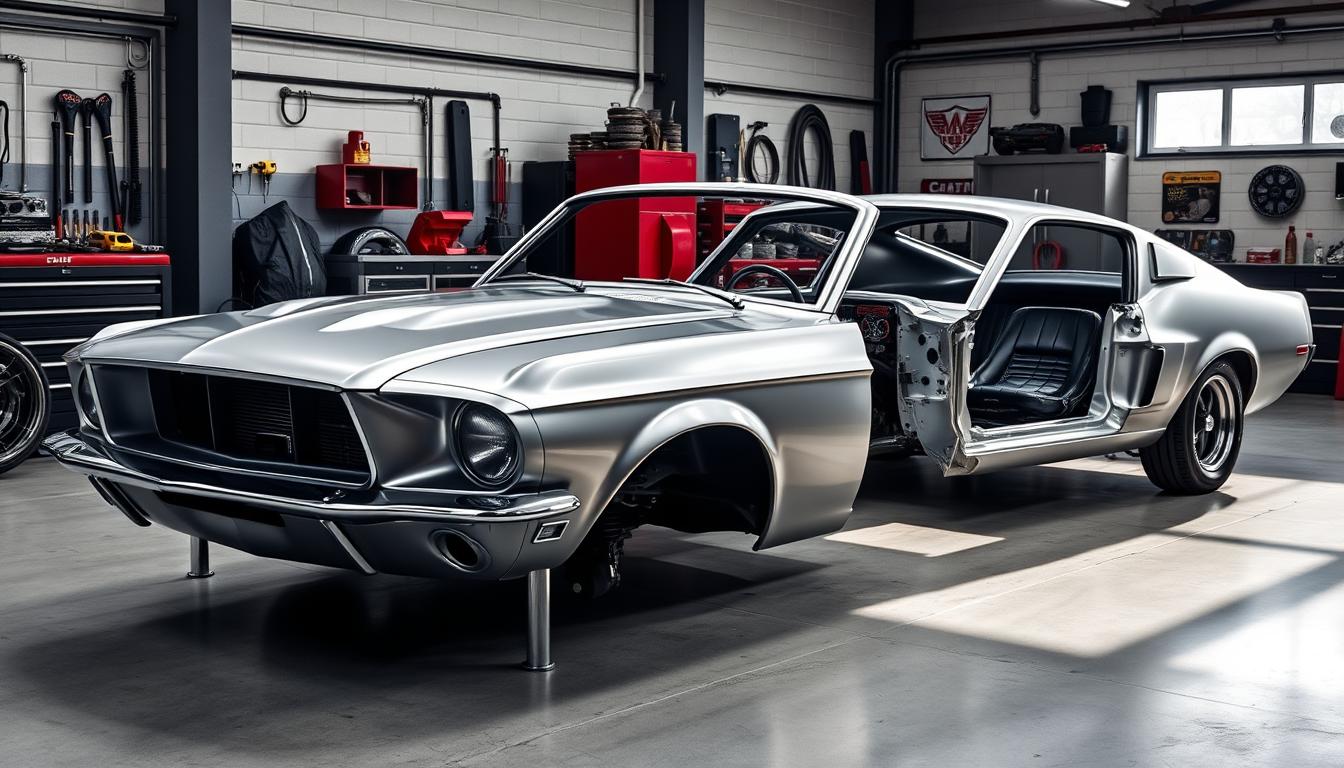 RRS & The Blue Oval Garage RHD 67/68 Mustang Body Shells